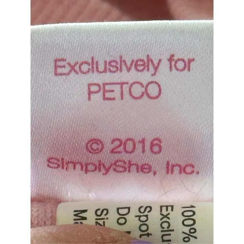 Petco Pink Swirl Faux Fur Dog Bomber Jacket Size L (2016)
